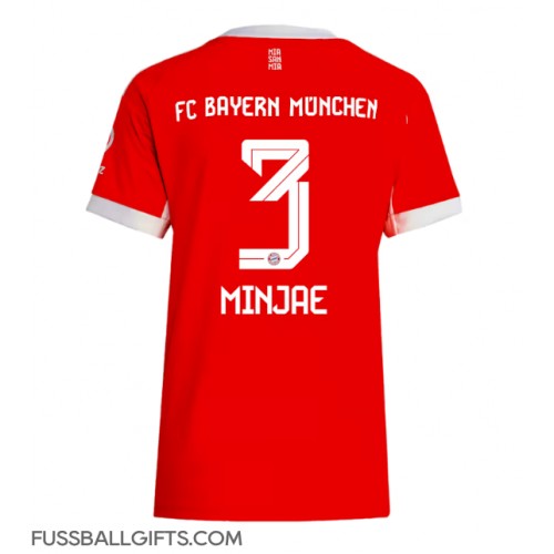 Bayern Munich Kim Min-jae #3 Fußballbekleidung Heimtrikot Damen 2025-26 Kurzarm